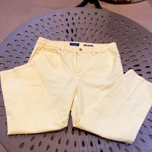 Charter Club Yellow Denim Capris